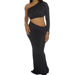 Braided Two Piece Skirt Set